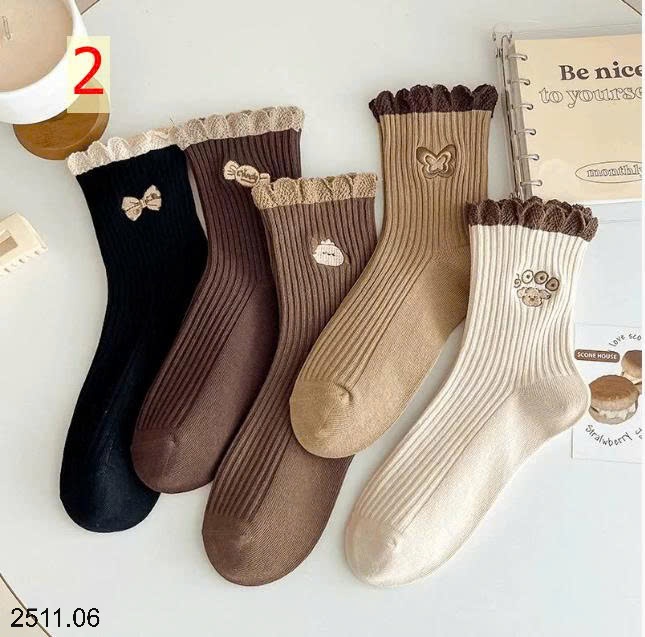 25HA2511.06 - SET 5 ĐÔI TẤT CHO NỮ