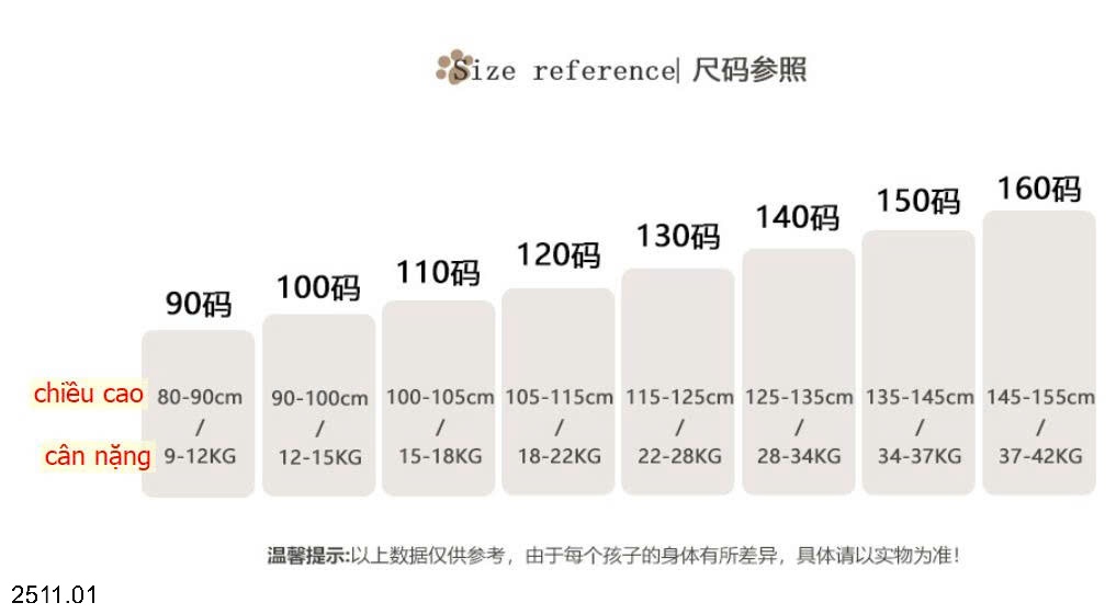 25HA2511.01 - ÁO NỈ LÓT LÔNG SIZE ĐẠI BÉ GÁI QUẢNG CHÂU