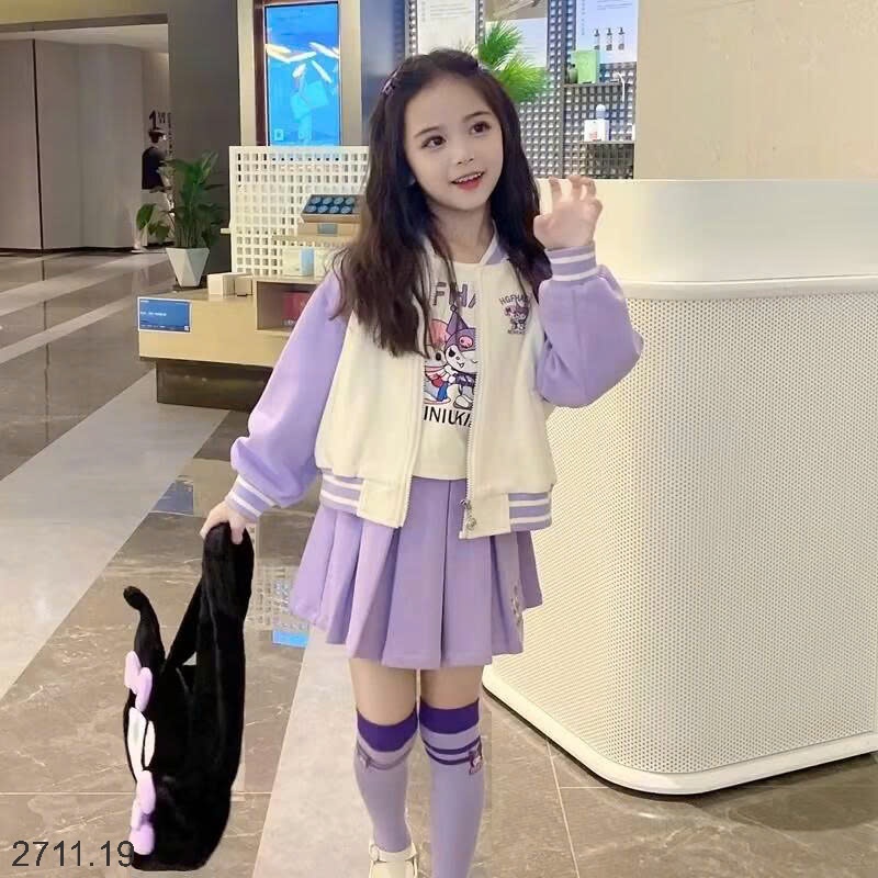 25HA2711.19 - SET BỘ 3 CHI TIẾT KUROMI BÉ GÁI SIZE ĐẠI