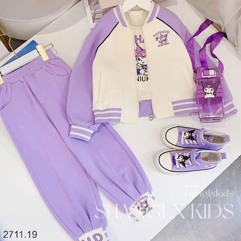 25HA2711.19 - SET BỘ 3 CHI TIẾT KUROMI BÉ GÁI SIZE ĐẠI