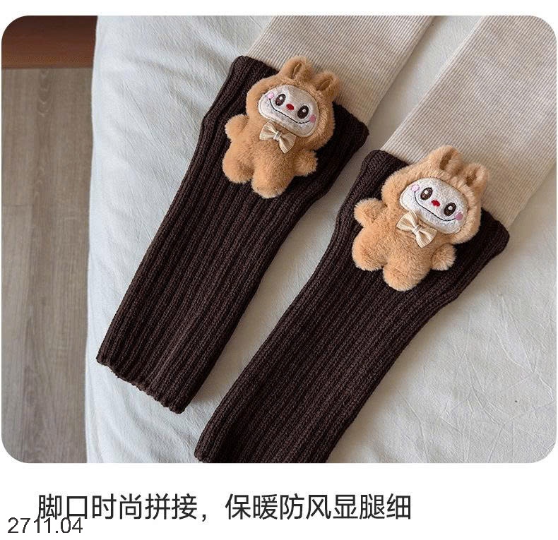 25HA2711.04 - QUẦN LEGGING LÓT LÔNG DÁNG TẤT HOẠT HÌNH