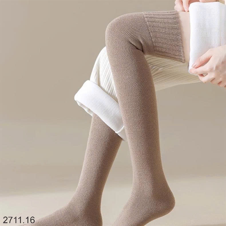 25HA2711.16 - SET 3 ĐÔI TẤT DÀI LÓT LÔNG ẤM CHO NỮ
