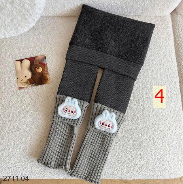 25HA2711.04 - QUẦN LEGGING LÓT LÔNG DÁNG TẤT HOẠT HÌNH