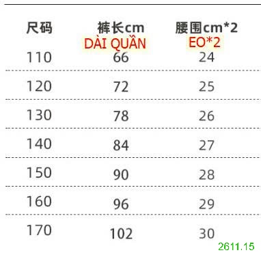 25HA2611.15 - QUẦN ỐNG RỘNG LÓT LÔNG BÉ GÁI SIZE ĐẠI QUẢNG CHÂU