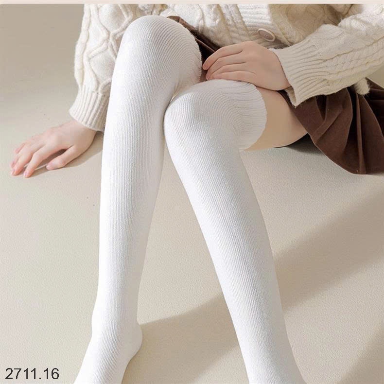 25HA2711.16 - SET 3 ĐÔI TẤT DÀI LÓT LÔNG ẤM CHO NỮ