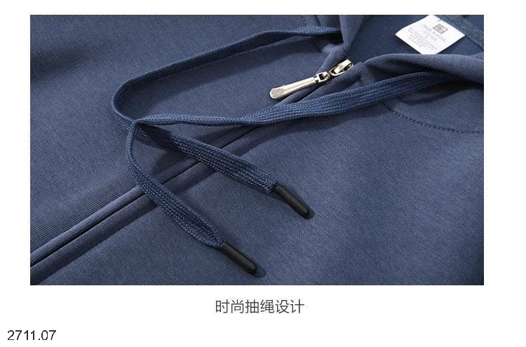 25HA2711.07 - ÁO KHOÁC NỈ HOODIE KÉO KHÓA NAM NỮ