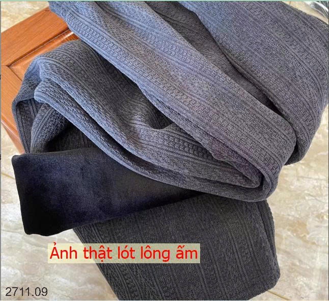 25HA2711.09 - QUẦN NHUNG ỐNG RỘNG VIỀN LÚA MẠCH