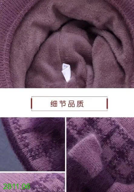 25HA2811.06 - MŨ LEN LÓT LÔNG TRUNG NIÊN TẶNG MẸ