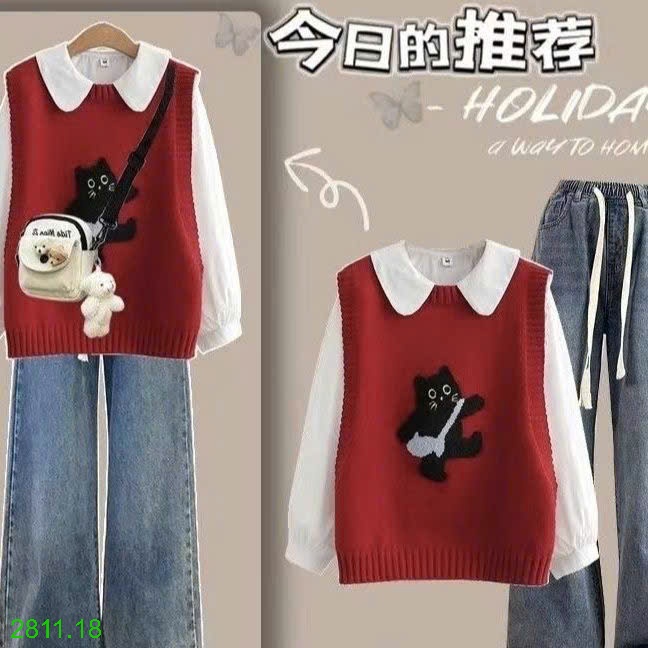 25HA2811.18 - GI-LÊ LEN HÌNH MÈO XINH CHO NỮ