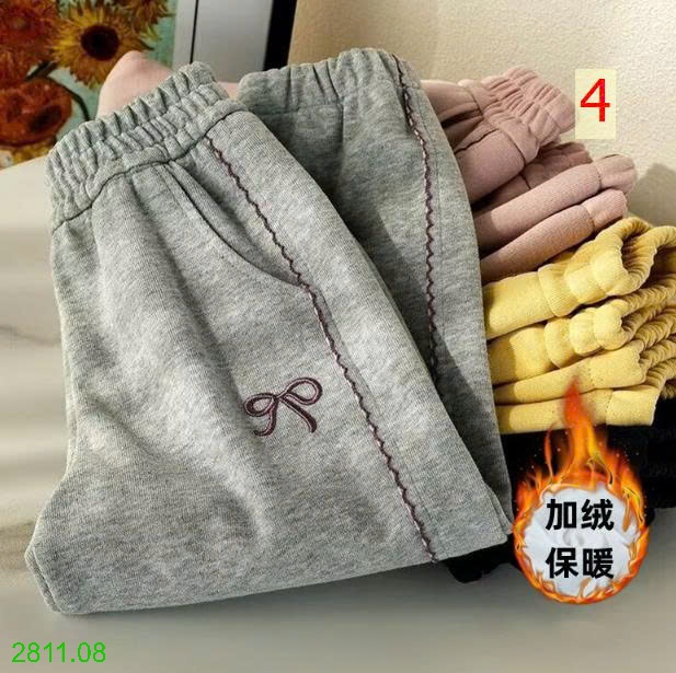 25HA2811.08 - QUẦN NỈ THÊU NƠ BÉ GÁI SIZE ĐẠI