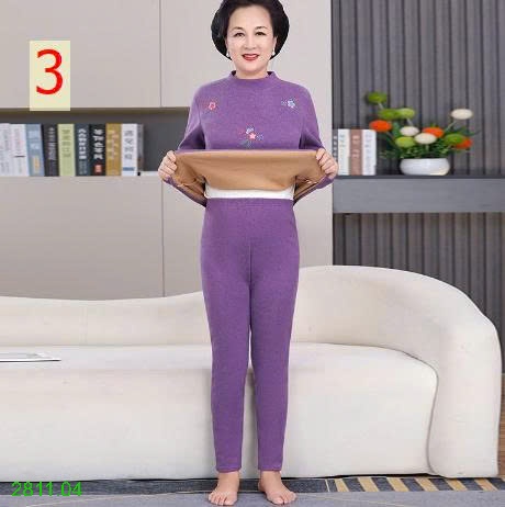 25HA2811.04 - BỘ GIỮ NHIỆT TRUNG NIÊN LÓT LÔNG CHO MẸ