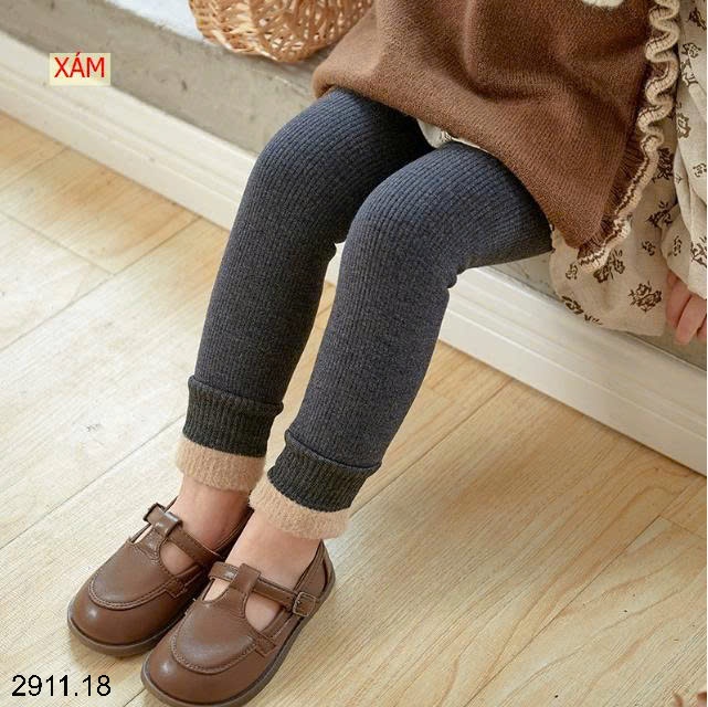 25HA2911.18 - QUẦN LEGGING LÓT LÔNG BÉ GÁI