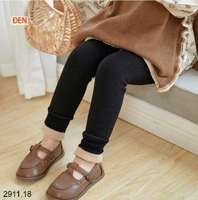25HA2911.18 - QUẦN LEGGING LÓT LÔNG BÉ GÁI