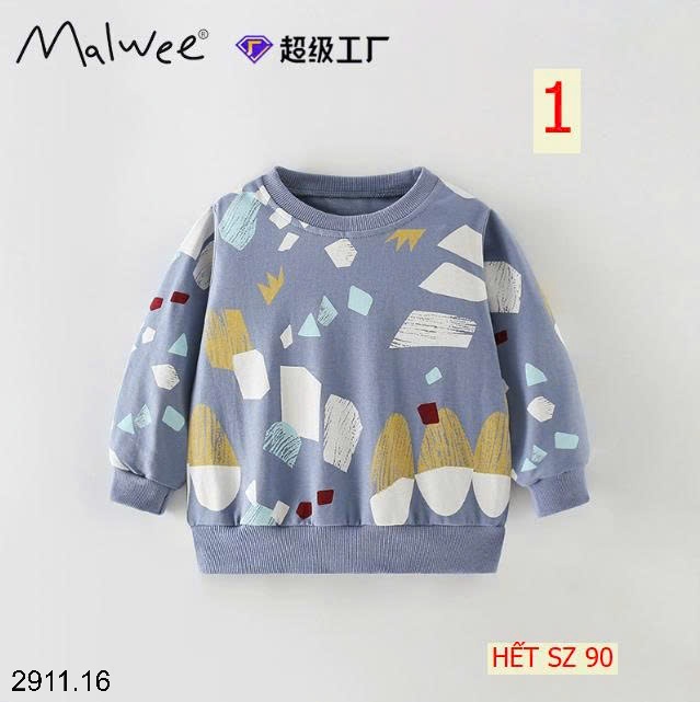 25HA2911.16 - ÁO NỈ DA CÁ MALWEE CHO BÉ