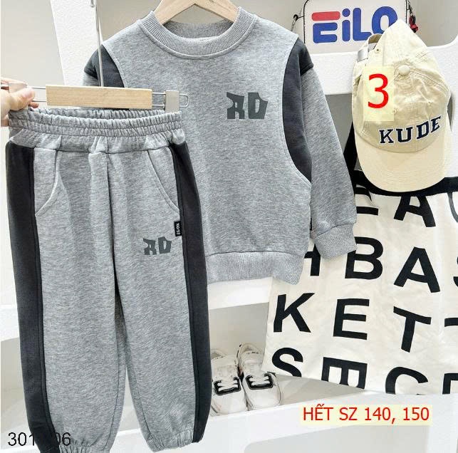 25HA3011.06 - BỘ NỈ KACADY BÉ TRAI
