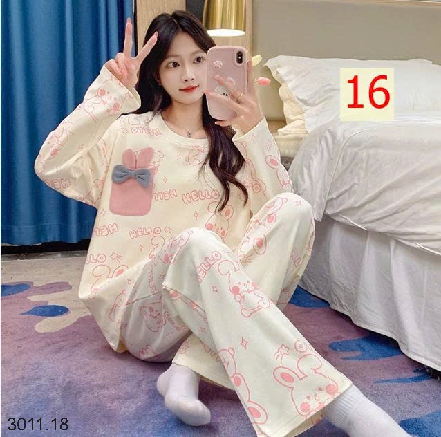 25HA3011.18 - BỘ THU ĐÔNG NỮ MẶC NHÀ KÈM BRA