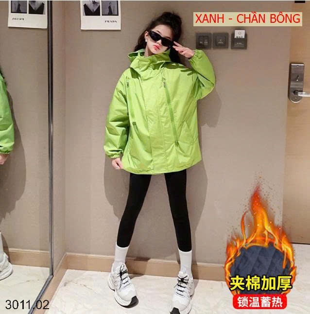 25HA3011.02 - ÁO KHOÁC GIÓ SIZE ĐẠI CHO BÉ