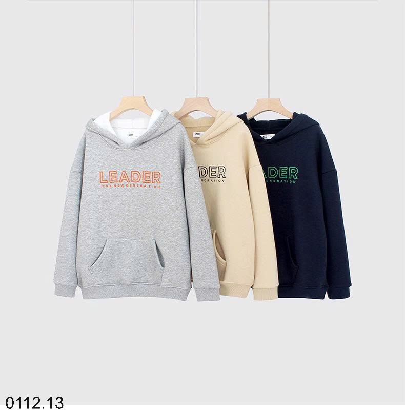 25HA0112.13 - ÁO NỈ HODDIE LÓT LÔNG BÉ TRAI HÃNG AKL