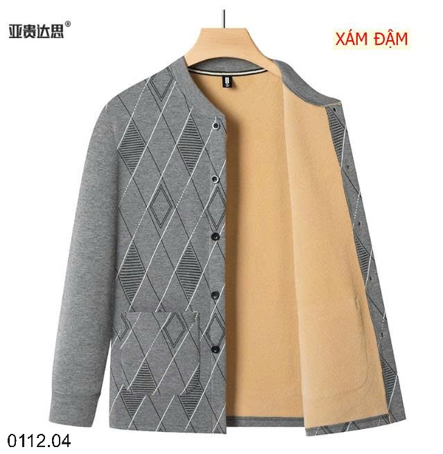25HA0112.04 - ÁO CARDIGAN LÓT LÔNG CHO BỐ