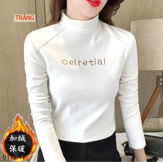 25HA0112.11 - SET 2 ÁO NỈ CỔ LỌ CHO NỮ