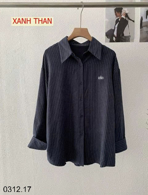 25HA0312.17 - ÁO SƠ MI KẺ CHO NỮ
