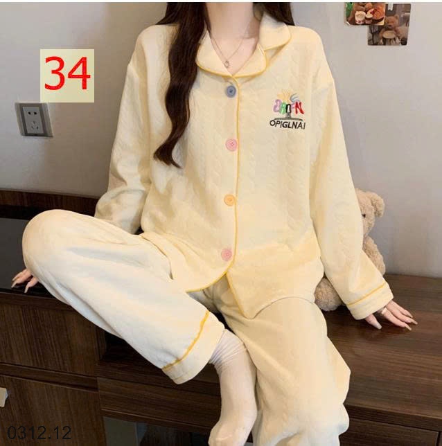 25HA0312.12 - BỘ PIZAMA MẶC NHÀ DÀY DẶN MÙA ĐÔNG