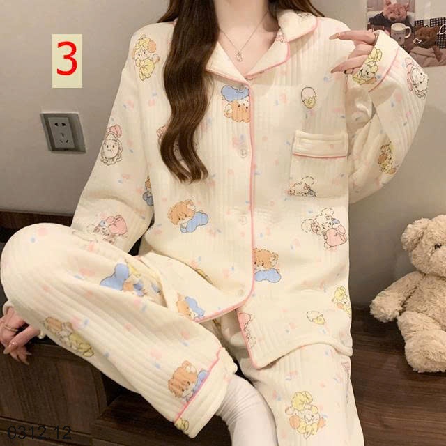 25HA0312.12 - BỘ PIZAMA MẶC NHÀ DÀY DẶN MÙA ĐÔNG