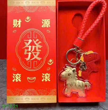 25HA0112.21 - MÓC ĐEO CHARM NGỰA VÀNG