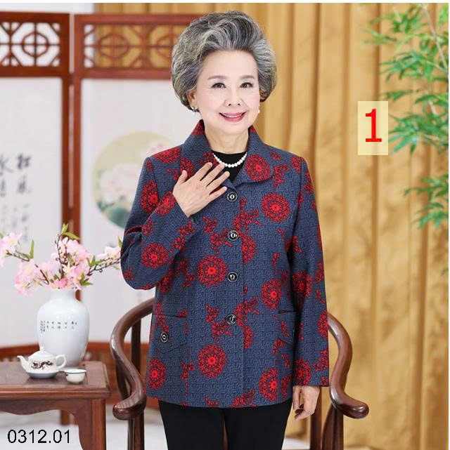 25HA0312.01 - ÁO KHOÁC TRUNG NIÊN TẶNG MẸ, TẶNG BÀ