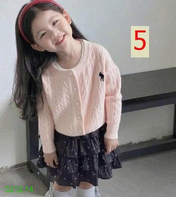 25HA0212.14 - ÁO CARDIGAN BÉ GÁI XINH YÊU