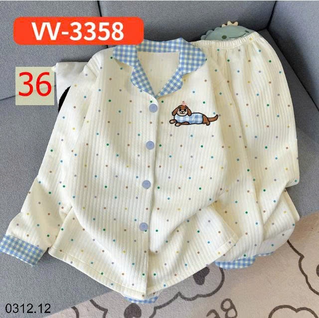 25HA0312.12 - BỘ PIZAMA MẶC NHÀ DÀY DẶN MÙA ĐÔNG