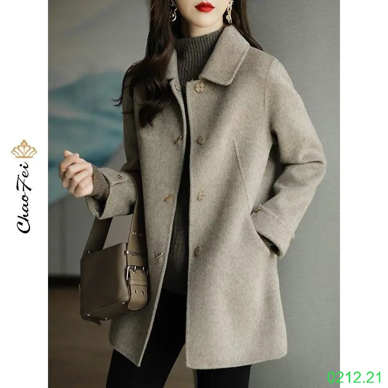 25HA0212.21 - ÁO KHOÁC DẠ DÁNG LỬNG CHO NỮ