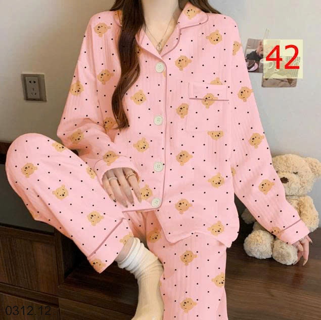 25HA0312.12 - BỘ PIZAMA MẶC NHÀ DÀY DẶN MÙA ĐÔNG
