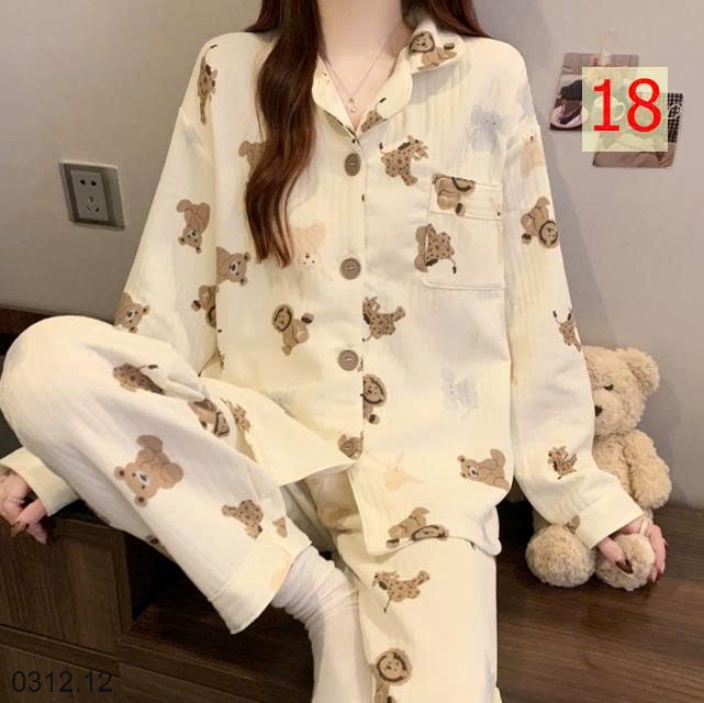 25HA0312.12 - BỘ PIZAMA MẶC NHÀ DÀY DẶN MÙA ĐÔNG