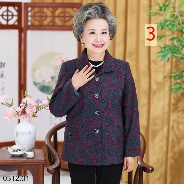 25HA0312.01 - ÁO KHOÁC TRUNG NIÊN TẶNG MẸ, TẶNG BÀ