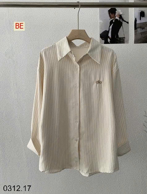 25HA0312.17 - ÁO SƠ MI KẺ CHO NỮ