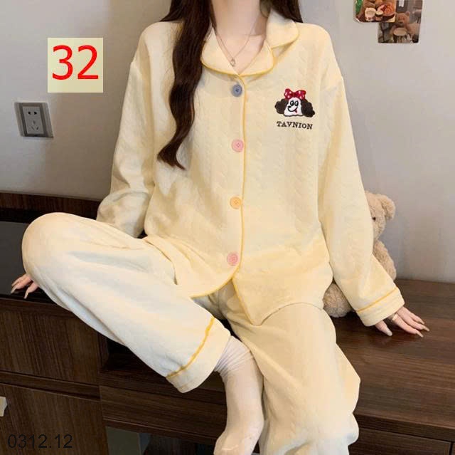25HA0312.12 - BỘ PIZAMA MẶC NHÀ DÀY DẶN MÙA ĐÔNG