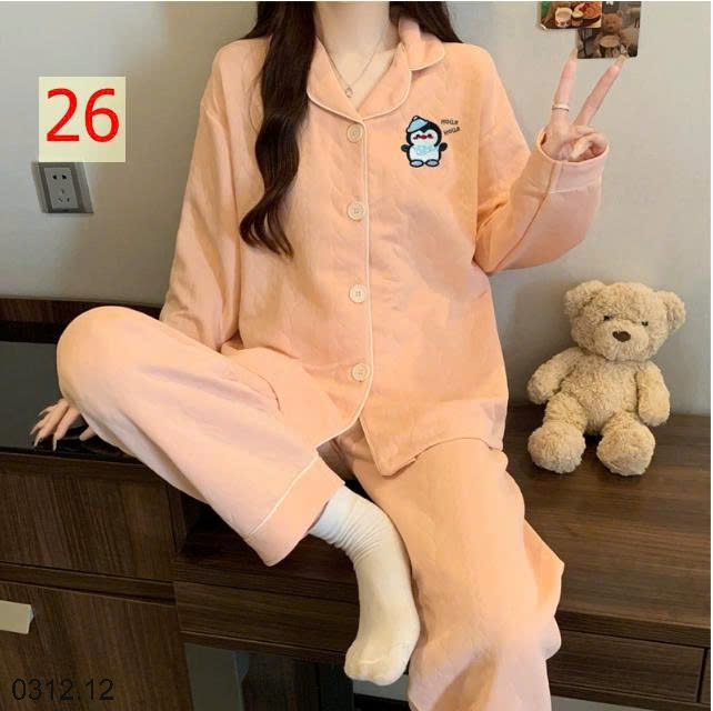 25HA0312.12 - BỘ PIZAMA MẶC NHÀ DÀY DẶN MÙA ĐÔNG