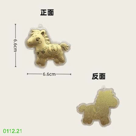 25HA0112.21 - MÓC ĐEO CHARM NGỰA VÀNG