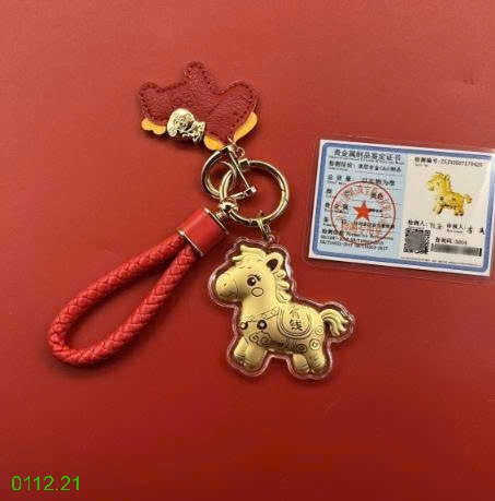 25HA0112.21 - MÓC ĐEO CHARM NGỰA VÀNG