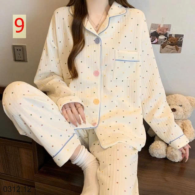 25HA0312.12 - BỘ PIZAMA MẶC NHÀ DÀY DẶN MÙA ĐÔNG