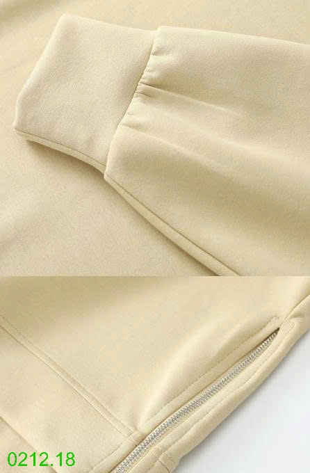 25HA0212.18 - SET VÁY NỈ ÁO KÉO KHÓA HÔNG