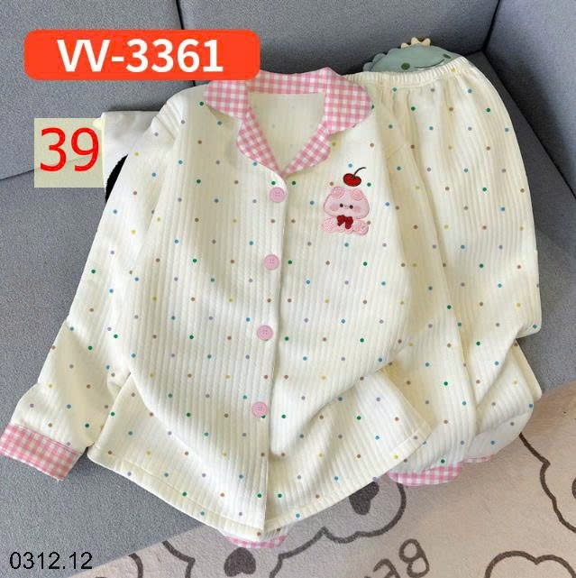 25HA0312.12 - BỘ PIZAMA MẶC NHÀ DÀY DẶN MÙA ĐÔNG