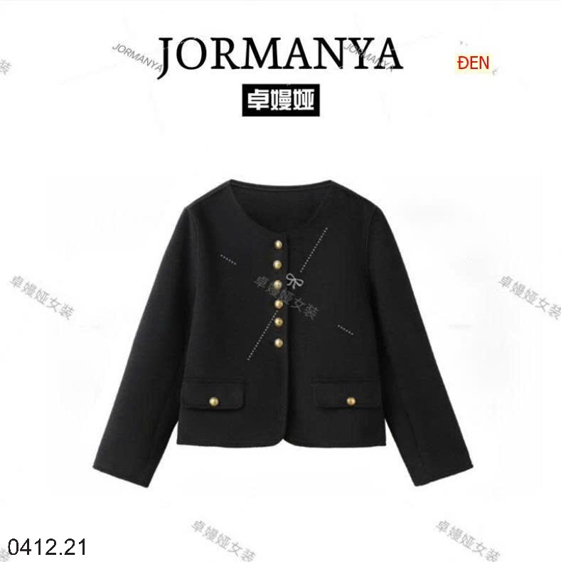 25HA0412.21 - ÁO DẠ JORMANYA FULL TÚI MÓC