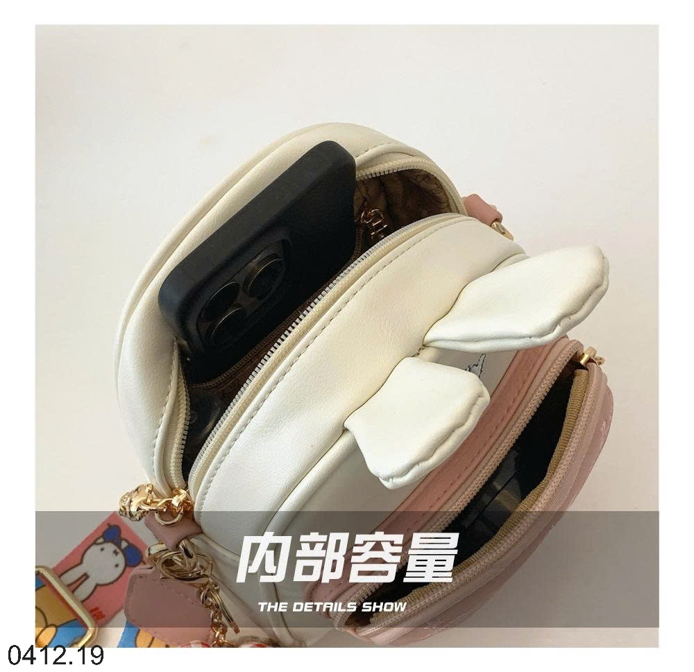 25HA0412.19 - TÚI ĐEO CHÉO TAI THỎ DỄ THƯƠNG BAOBAO