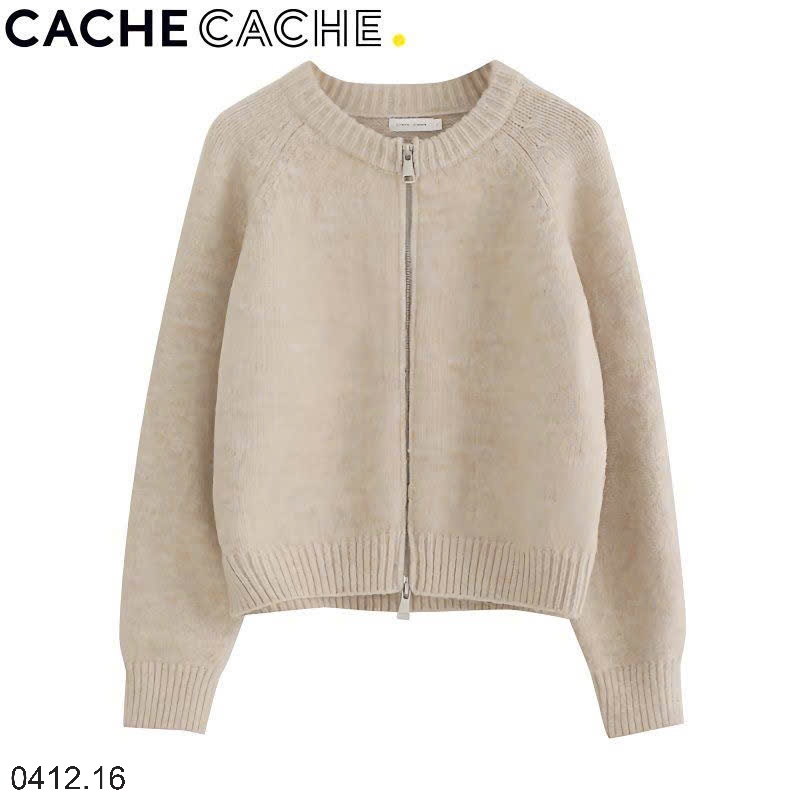 25HA0412.16 - ÁO LEN KÉO KHOÁC CACHE