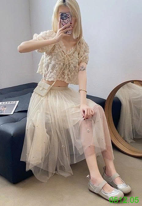 25HA0512.05 - GIÀY MARRY JANE MŨI TRÒN ĐẾ BẰNG