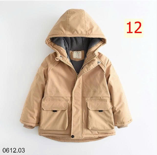 25HA0612.03 - ÁO PARKA TÔ CHÂU DÀY ẤM CHO BÉ YÊU