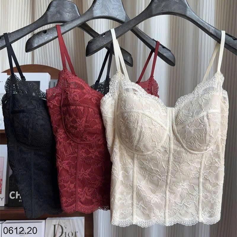 25HA0612.20 - ÁO REN 2 DÂY KÈM ĐỆM NGỰC