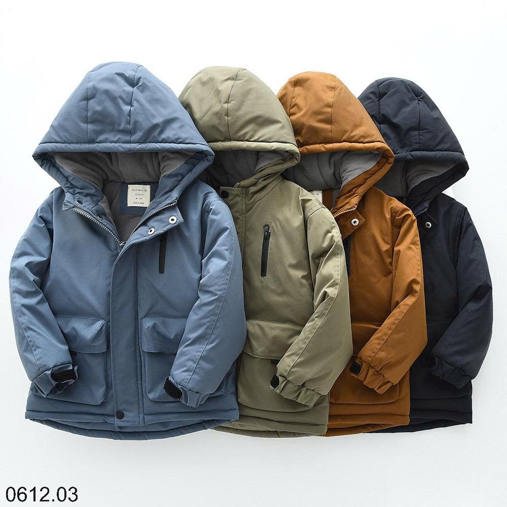 25HA0612.03 - ÁO PARKA TÔ CHÂU DÀY ẤM CHO BÉ YÊU